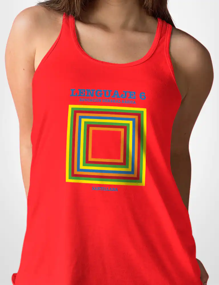 Camiseta Tirantes Libro Lengua EGB