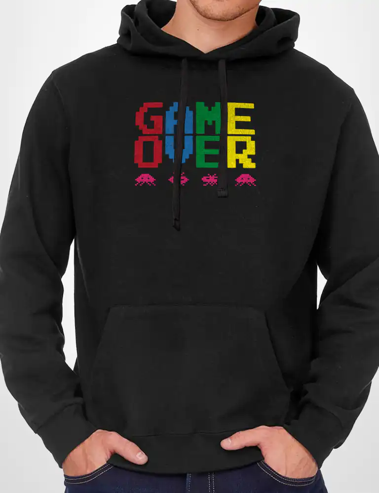 Sudadera Capucha Game Over