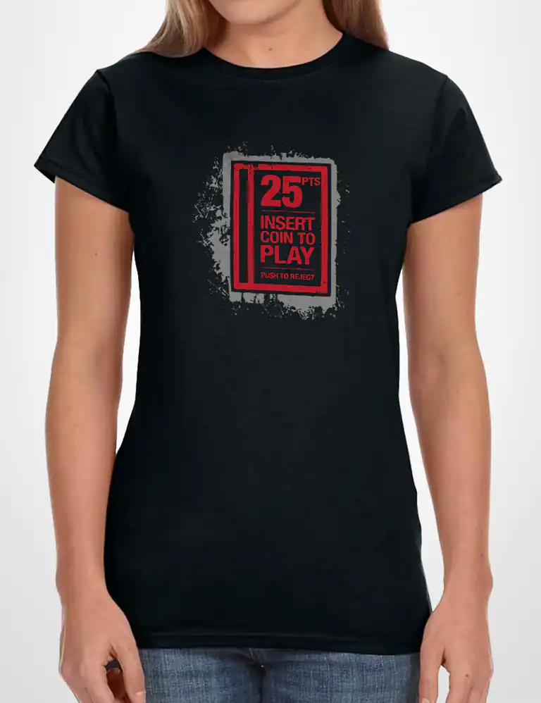 Camiseta Chica Insert Coin