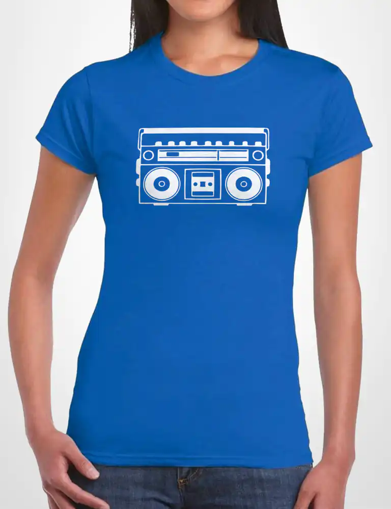 Camiseta Chica Radio Cassette