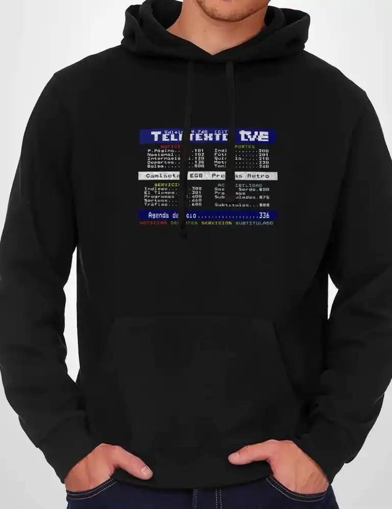 Sudadera Capucha Teletexto
