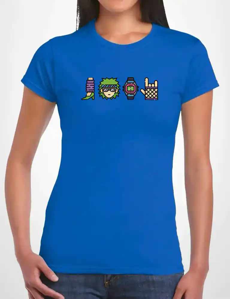 Camiseta Chica Moda 80