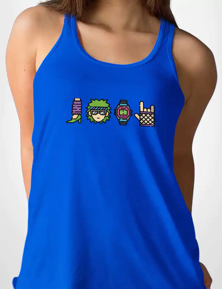 Camiseta Tirantes Moda 80