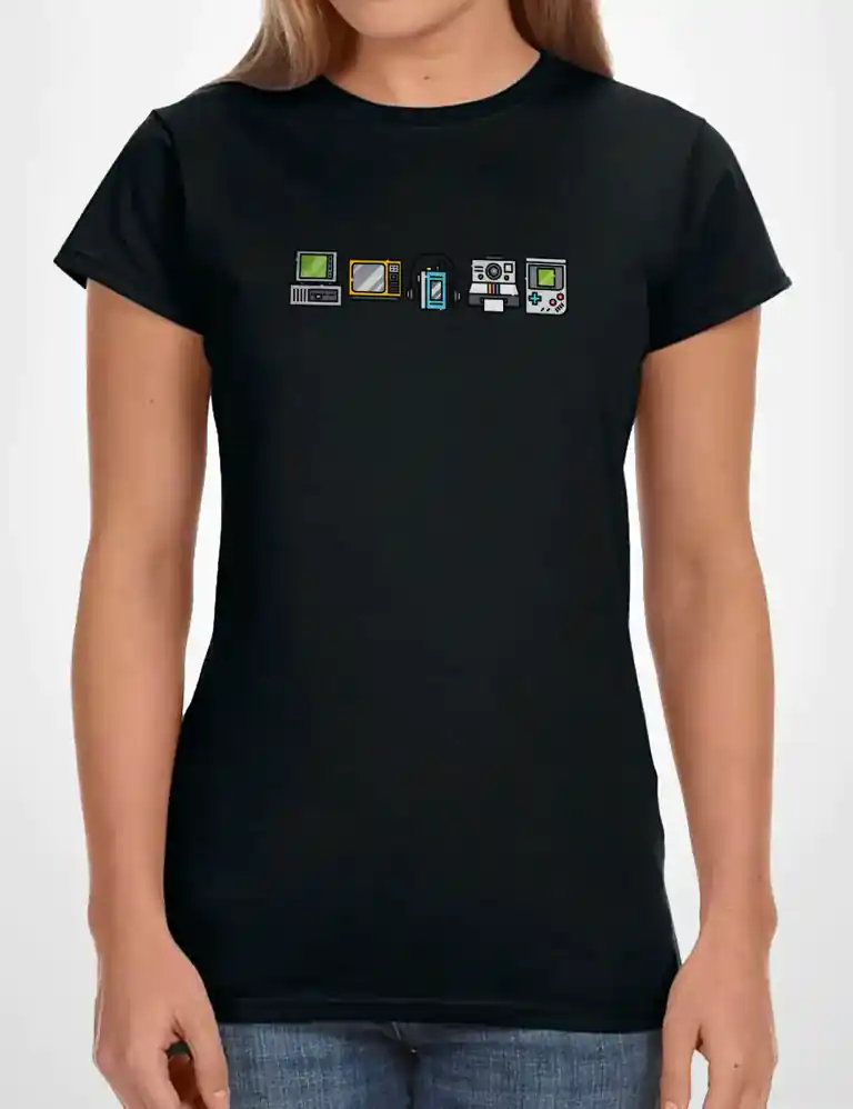 Camiseta Chica Electro 80