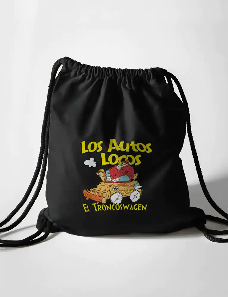 Bolsa Mochila Los Autos Locos Troncos