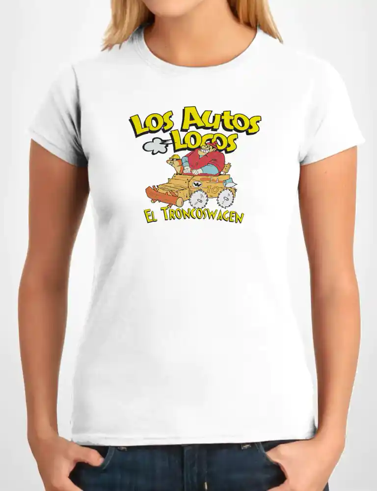 Camiseta Chica Los Autos Locos Troncos