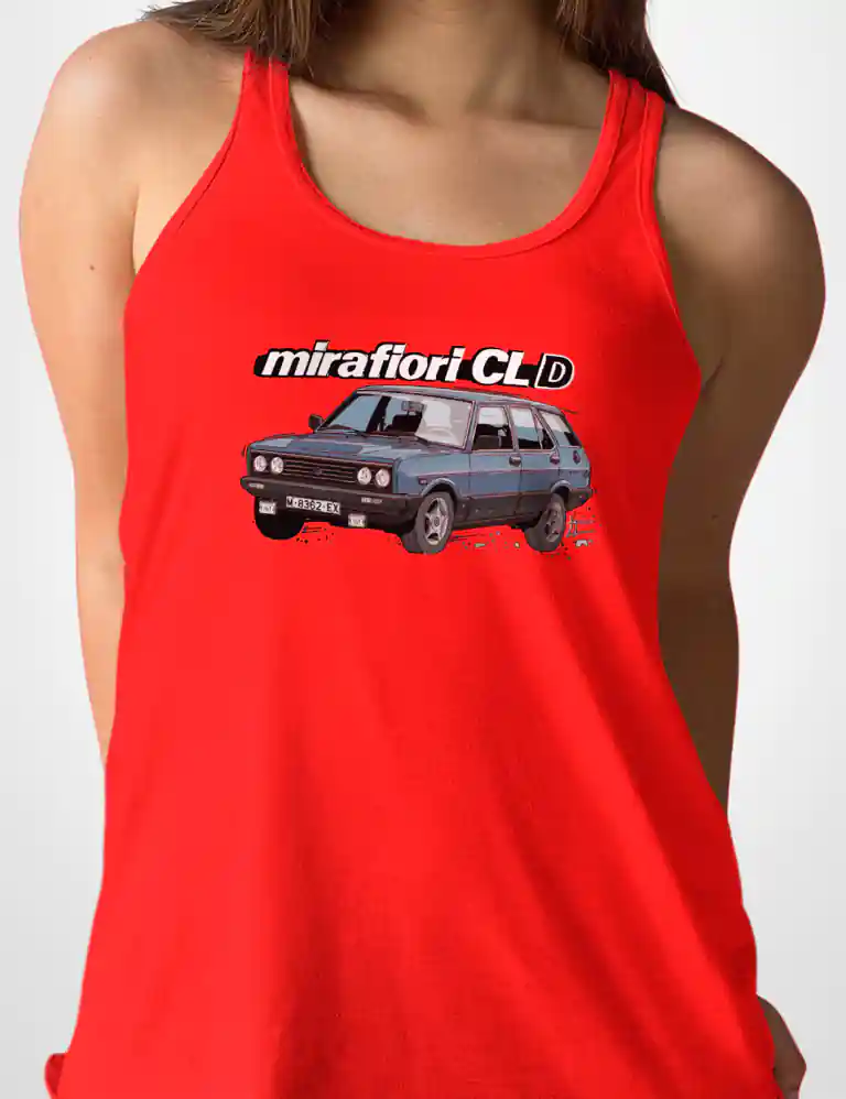 343 SEAT 131 CAMISETA TIRANTES ROJO A