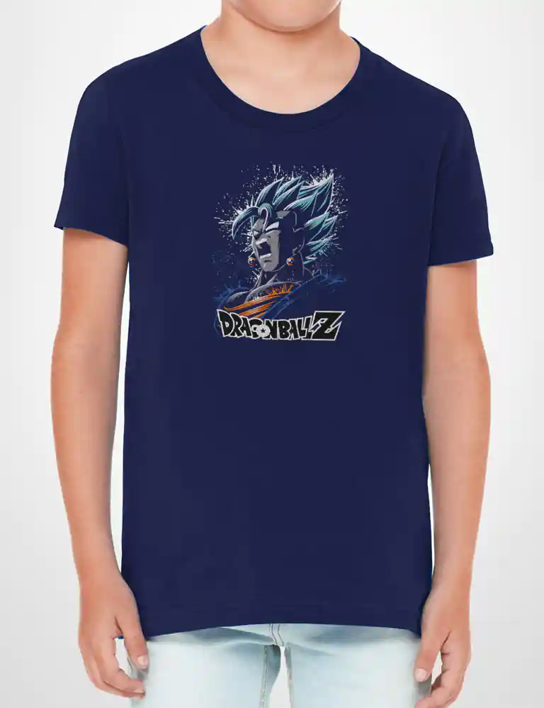 347 DRAGON BALL 4 CAMISETA NINO MARINO B
