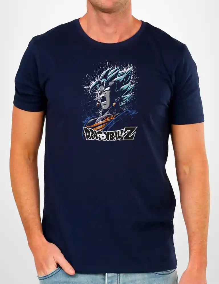 347 DRAGON BALL 4 CAMISETA UNISEX MARINO A