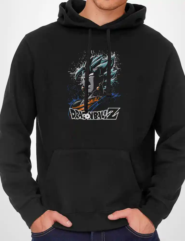 347 DRAGON BALL 4 SUDADERA CAPUCHA NEGRO A