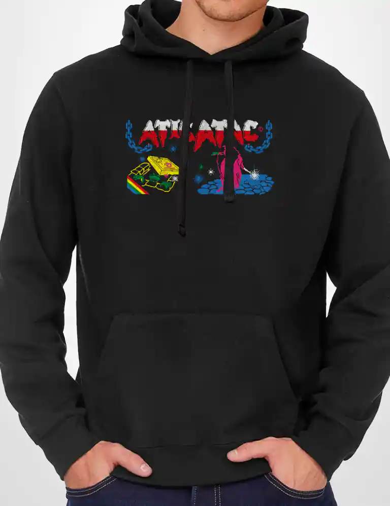 354 ATICATAC SUDADERA CAPUCHA NEGRO A