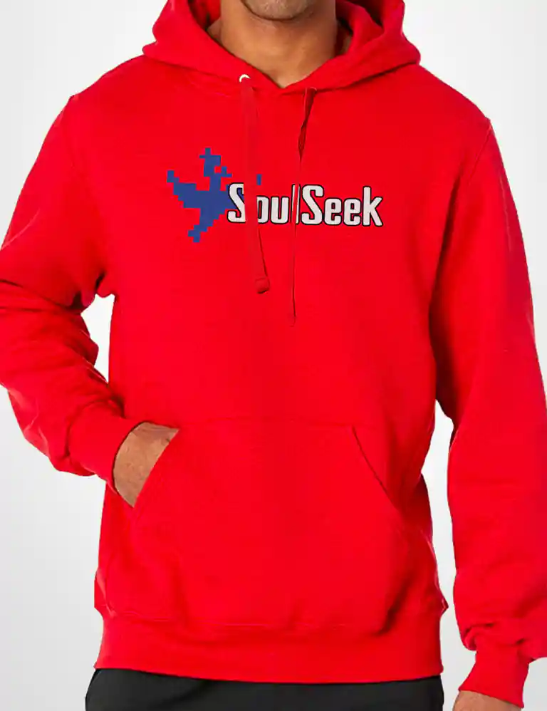 356 SOULSEEK SUDADERA CAPUCHA ROJO A