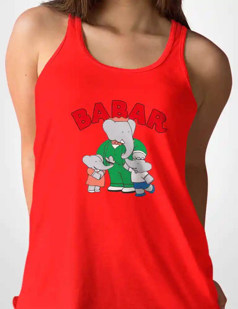 359 BABAR CAMISETA TIRANTES ROJO A