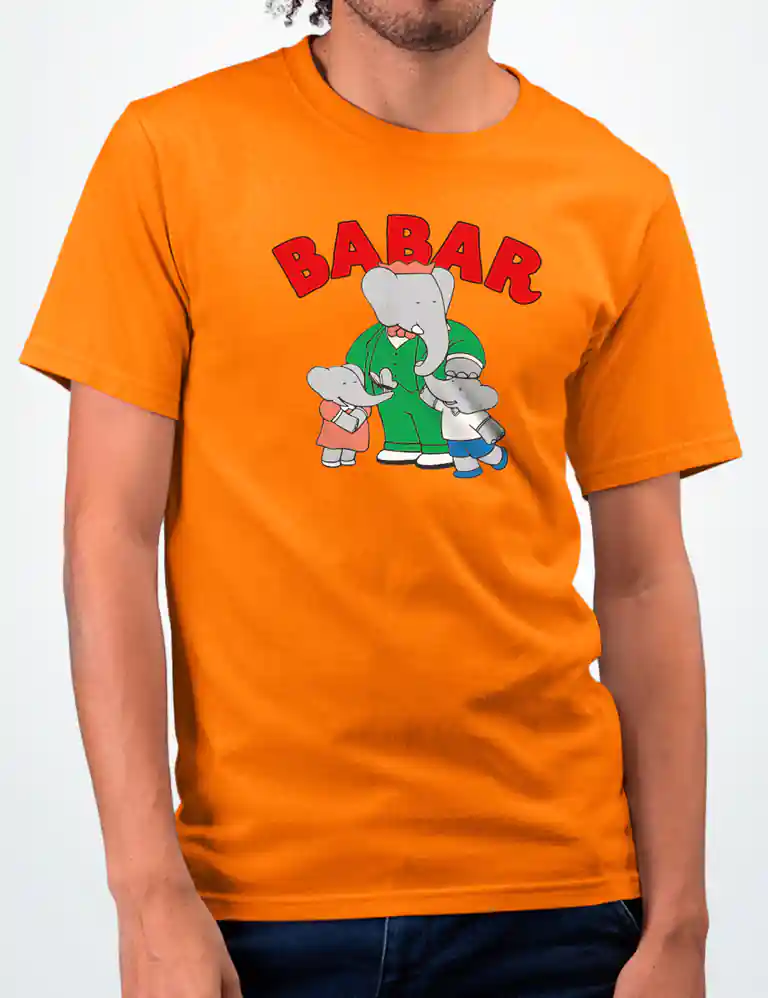359 BABAR CAMISETA UNISEX NARANJA A