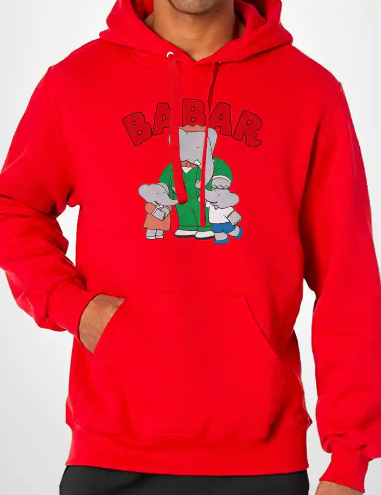359 BABAR SUDADERA CAPUCHA ROJO A