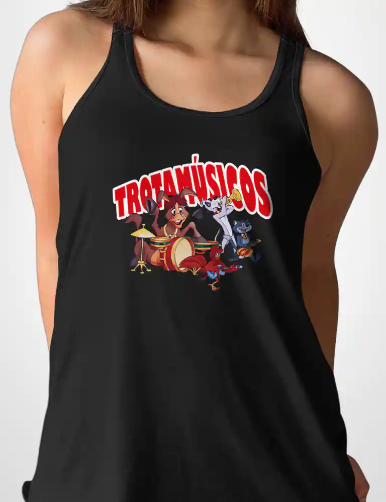 360 TROTAMUSICOS CAMISETA TIRANTES NEGRO A