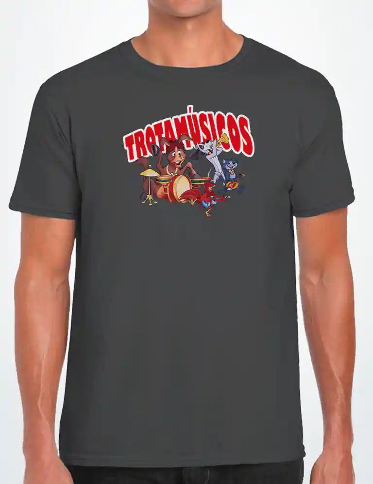 360 TROTAMUSICOS CAMISETA UNISEX PLOMO A