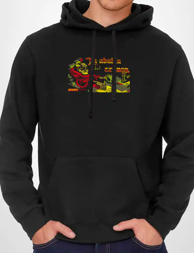 366 ABADIA SUDADERA CAPUCHA NEGRO A