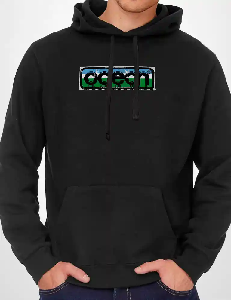 369 OCEAN SUDADERA CAPUCHA NEGRO A