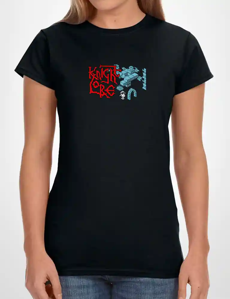 370 KNIGHT CAMISETA CHICA NEGRO A