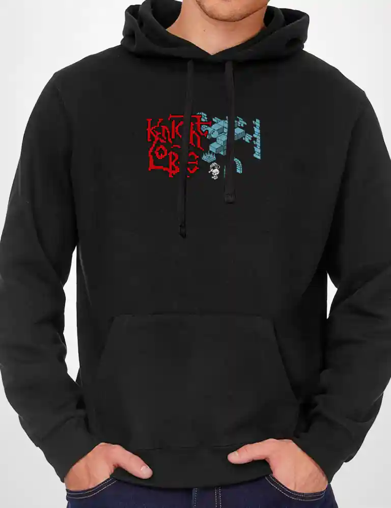 370 KNIGHT SUDADERA CAPUCHA NEGRO A