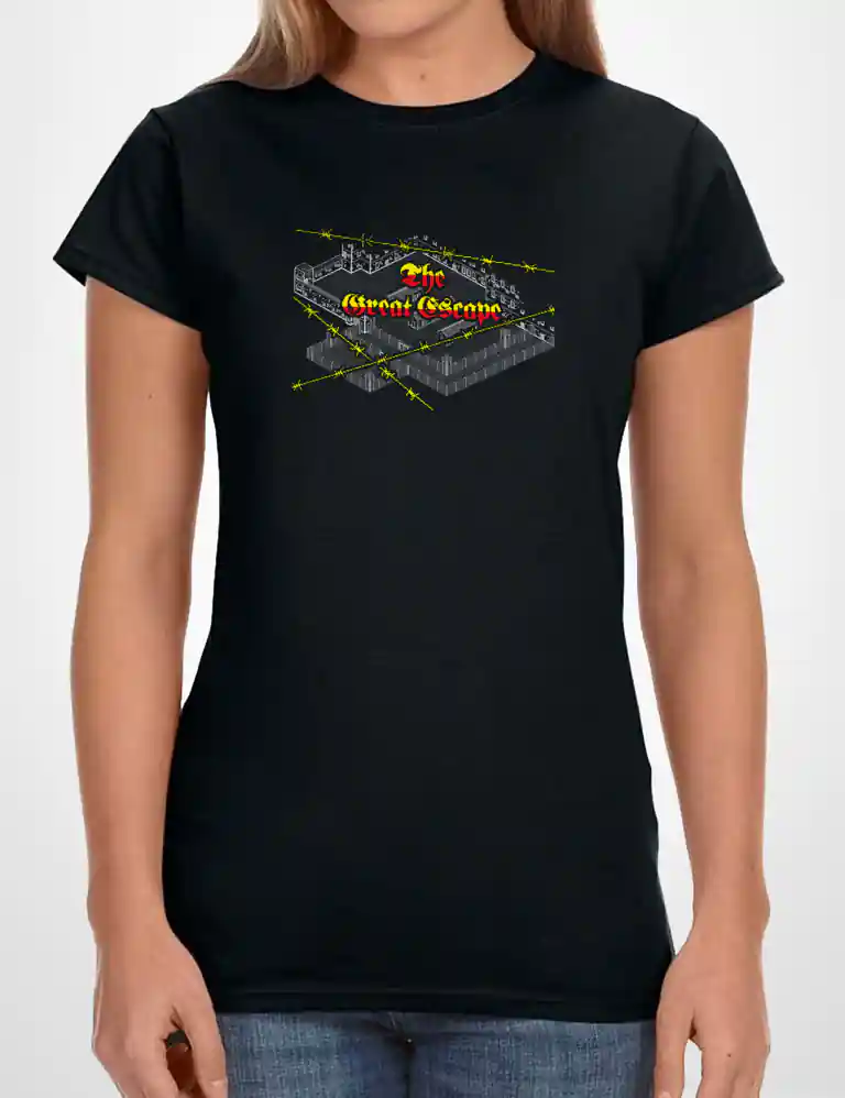 371 ESCAPE CAMISETA CHICA NEGRO A