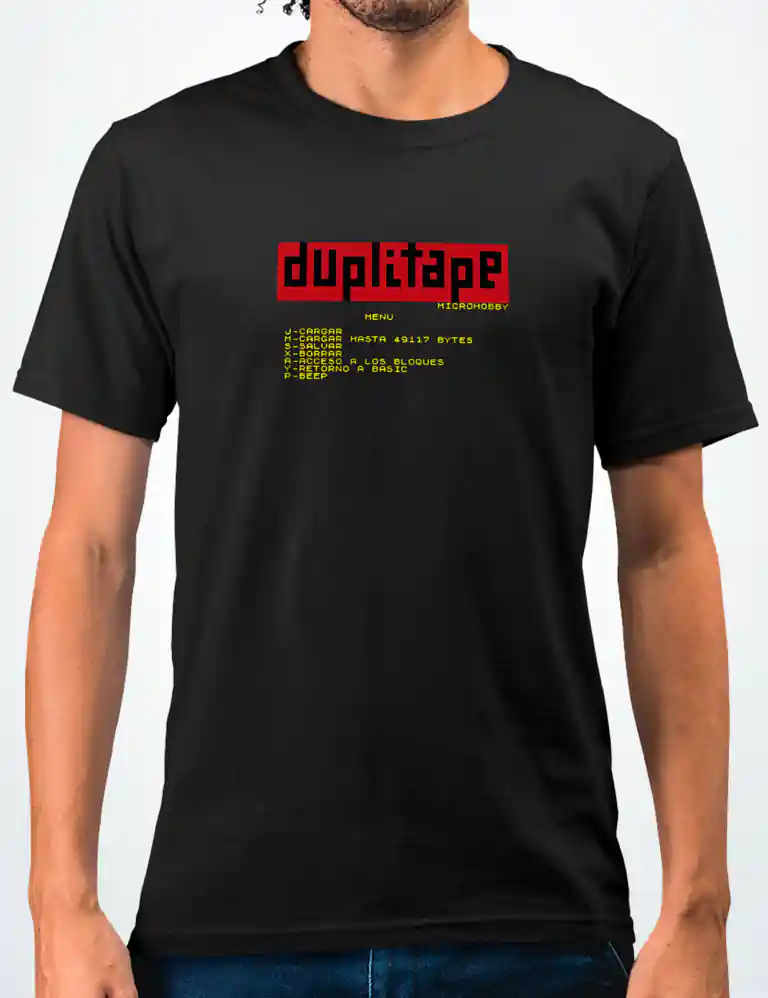 373 DUPLITAPE CAMISETA UNISEX NEGRO A