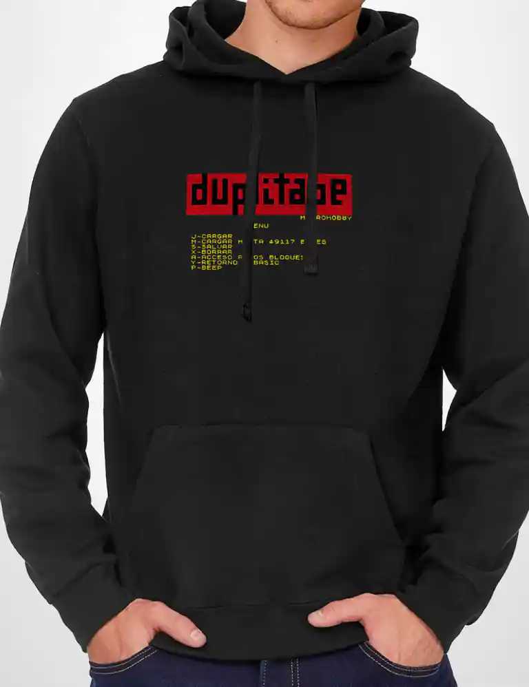373 DUPLITAPE SUDADERA CAPUCHA NEGRO A