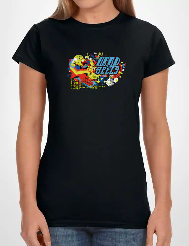 374 HEAD CAMISETA CHICA NEGRO A