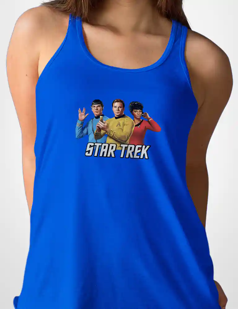 414 STAR TREK CAMISETA TIRANTES AZULON A