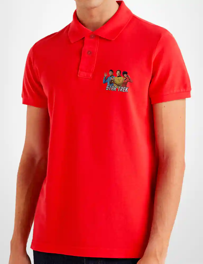 414 STAR TREK POLO ROJO B
