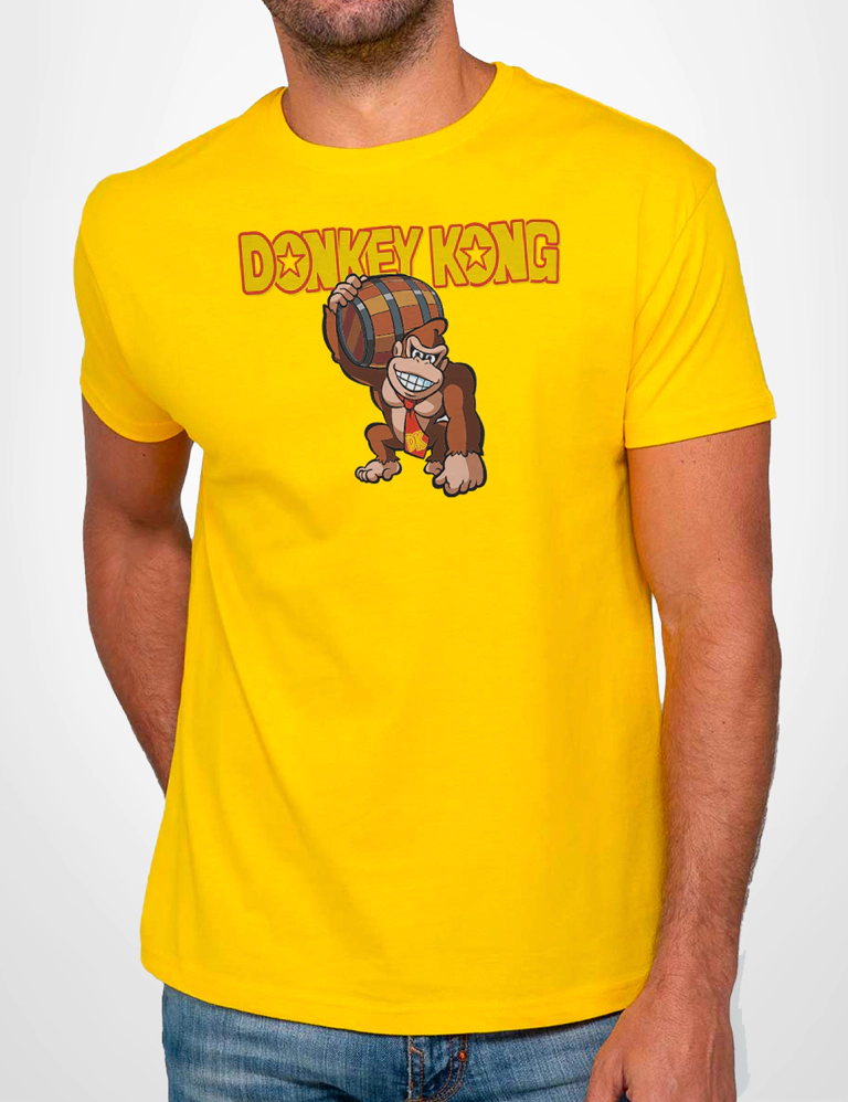 415 DONKEY KONG 2 CAMISETA UNISEX AMARILLO A