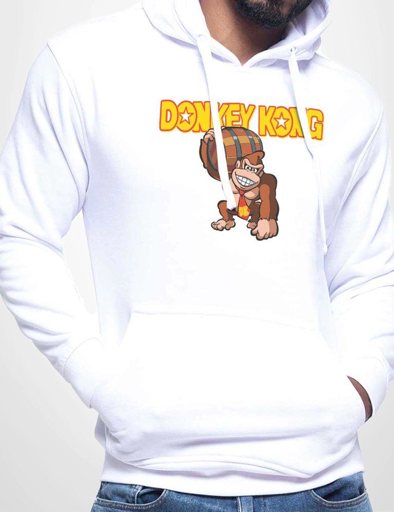 415 DONKEY KONG 2 SUDADERA CAPUCHA BLANCO A