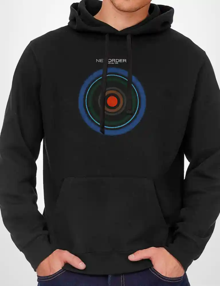 416 NEW ORDER SUDADERA CAPUCHA NEGRO A