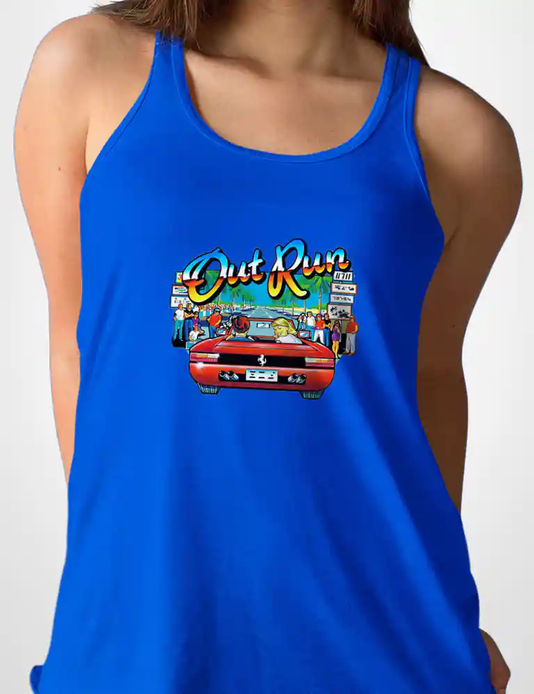 418 OUT RUN CAMISETA TIRANTES AZULON A