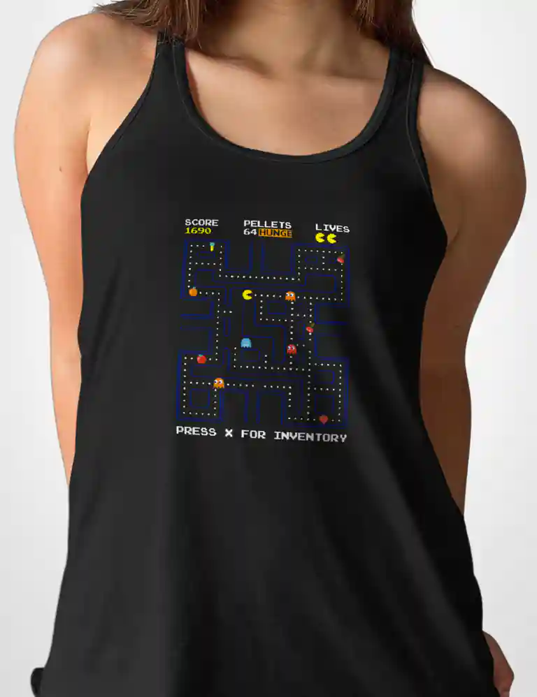 381 PACMAN2 CAMISETA TIRANTES NEGRO A