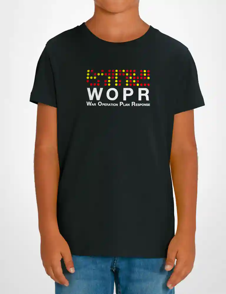384 WOPR CAMISETA NINO NEGRO B