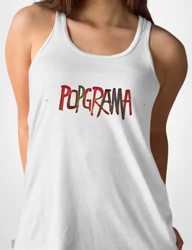 387 POPGRAMA CAMISETA TIRANTES BLANCO A