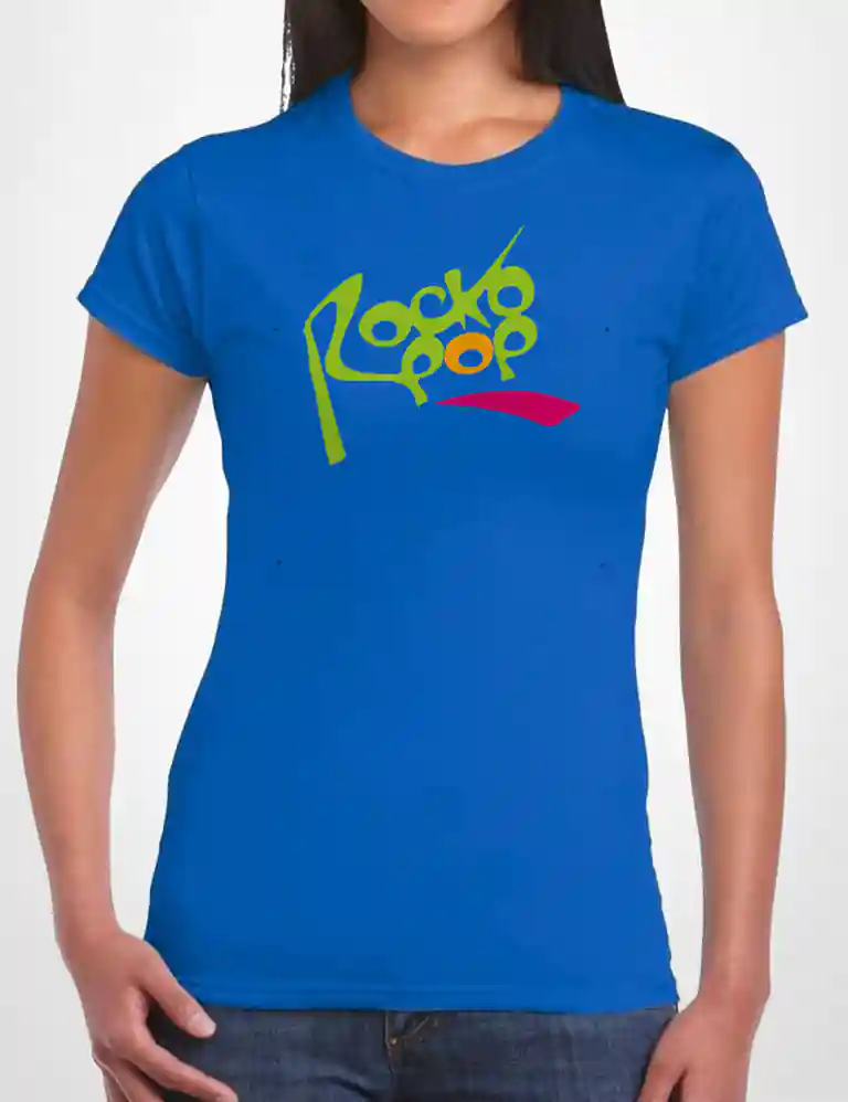 388 ROCKOPOP CAMISETA CHICA AZULON A
