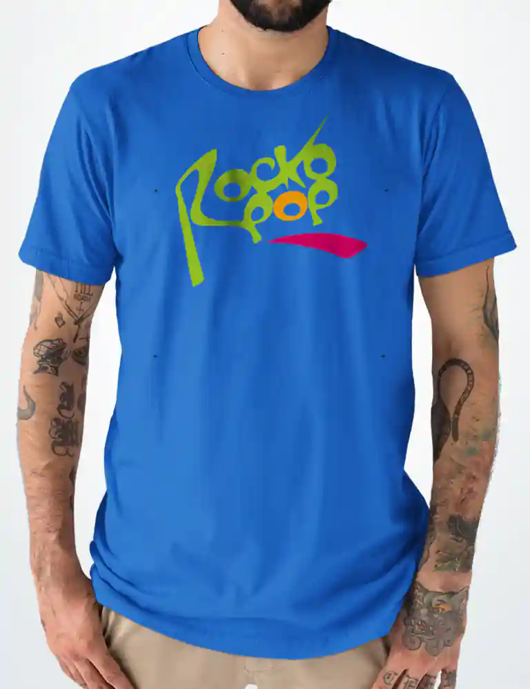 388 ROCKOPOP CAMISETA UNISEX AZULON A