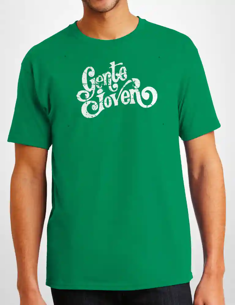 390 GENTE JOVEN CAMISETA UNISEX VERDE A