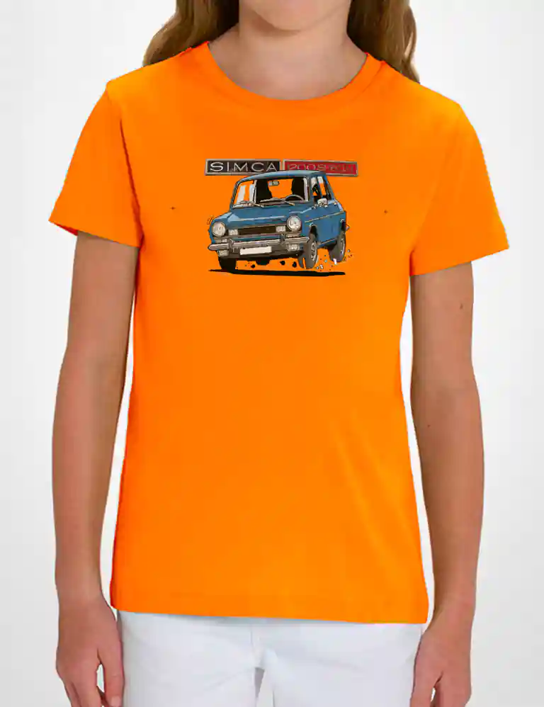 391 SIMCA 1200 CAMISETA NINO NARANJA B