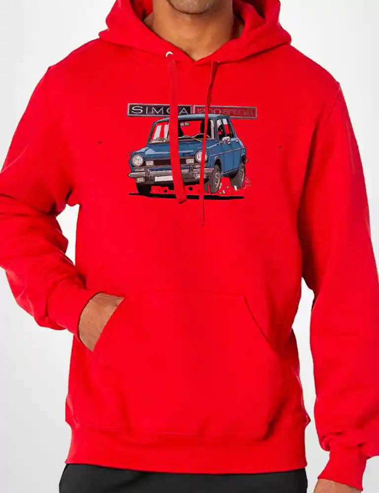 391 SIMCA 1200 SUDADERA CAPUCHA ROJO A