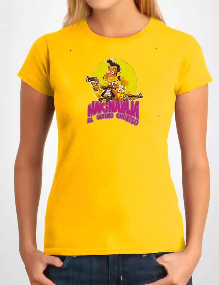 395 MAKI NAVAJA CAMISETA CHICA AMARILLO A