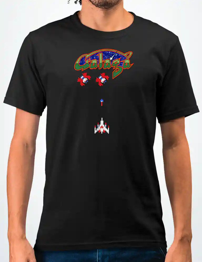 425 GALAGA CAMISETA UNISEX NEGRO A