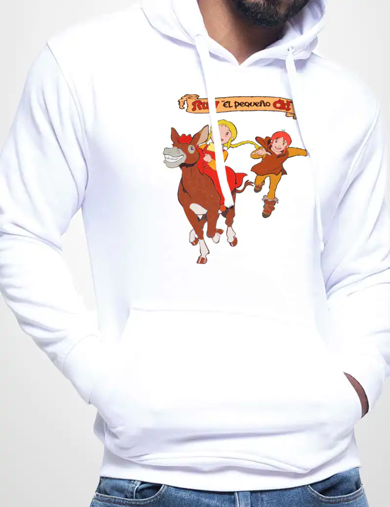 189 RUY EL PEQUENO CID SUDADERA CAPUCHA BLANCO A