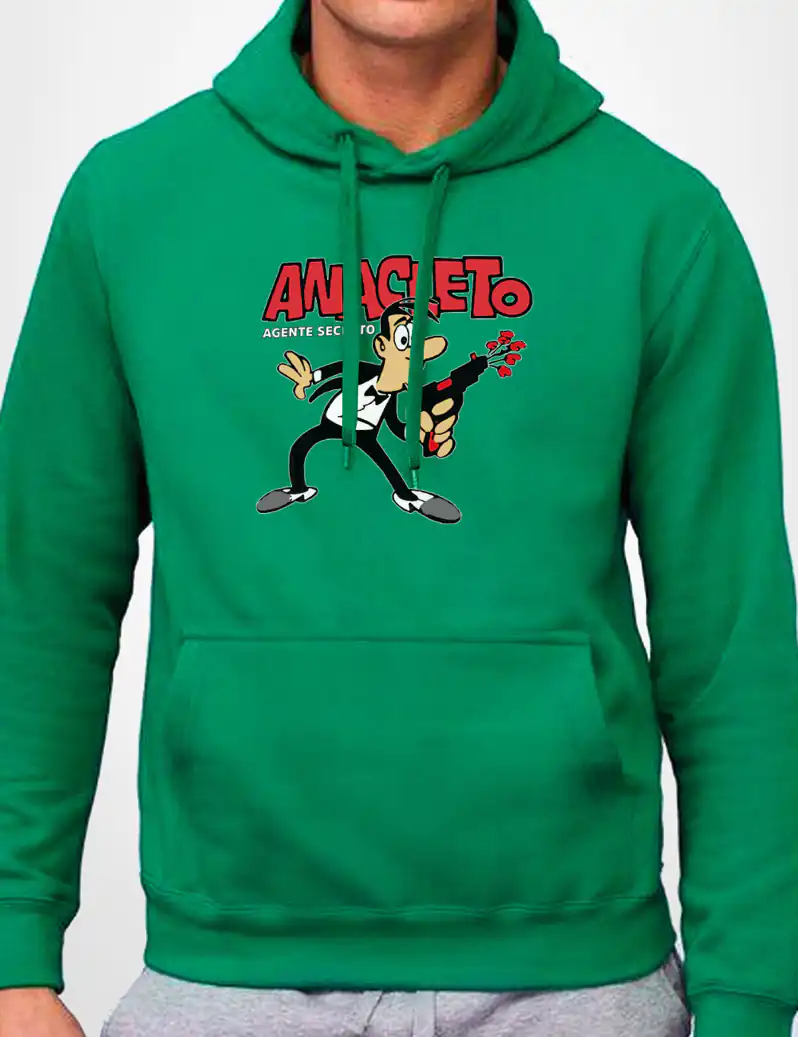 315 ANACLETO SUDADERA CAPUCHA VERDE A
