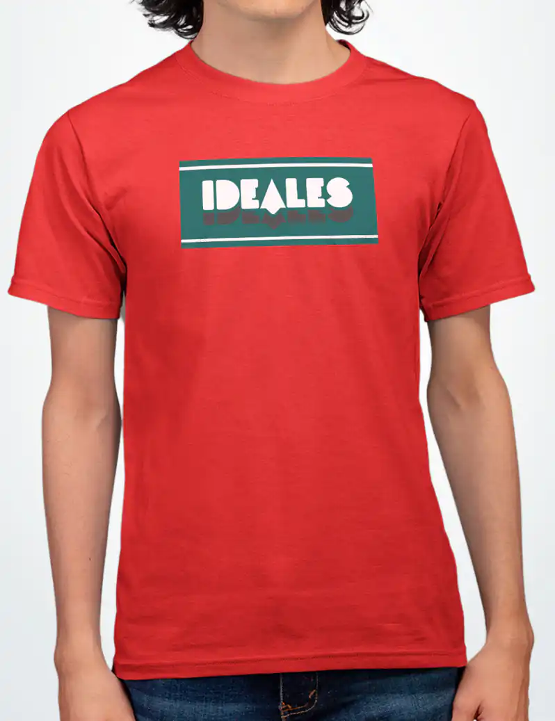 317 IDEALES CAMISETA UNISEX ROJO A