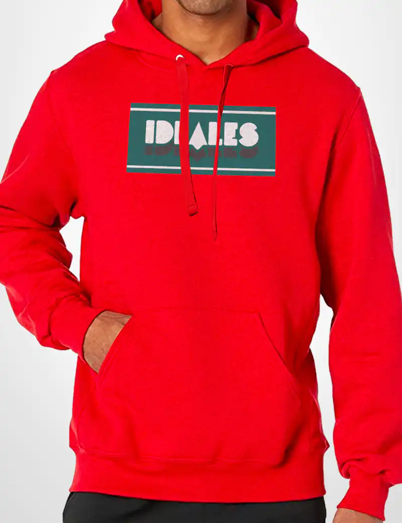 317 IDEALES SUDADERA CAPUCHA ROJO A