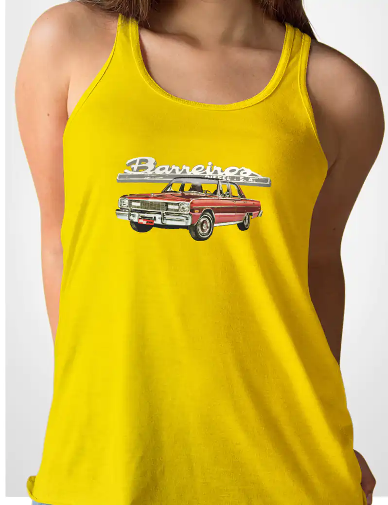 318 BARREIROS DART CAMISETA TIRANTES AMARILLO A